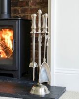 Traditional Polished Pewter Finish Companion Set - 50cm Digital Illustration