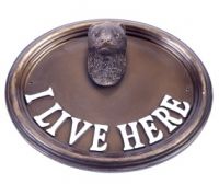 House Sign - Ferret - I Live Here