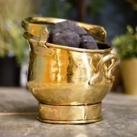 "Blenheim" Coal Bucket Finished in Polished Brass