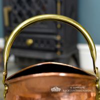 Brass Carry Handle on the Top of the Coal Bucket  Brass Carry Handle on the Top of the Coal Bucket