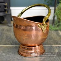 "Windsor" Coal Bucket Created From Copper "Windsor" Coal Bucket Created From Copper