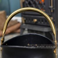 Brass Carry Handle on the Top of the "Countess" Coal Bucket Brass Carry Handle on the Top of the "Countess" Coal Bucket