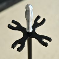 Close up of Black Iron & Aluminium Tool Stand 