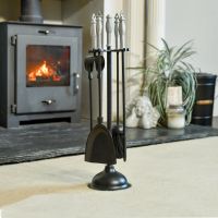 Black Iron & Aluminium Companion Set in Situ 