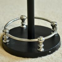 Close up of Black Iron Base & Nickel embellishments 