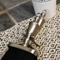 "Grecian" Pewter Brush and Pan Set