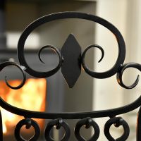 Close up of Black Iron embellishments 