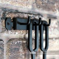 Close-up of the Tools Hanging on the Tool Rack