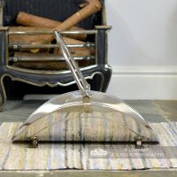 "Evington" Stainless Steel Curved Log Basket with Moveable Handle "Evington" Stainless Steel Curved Log Basket with Moveable Handle