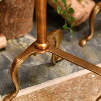 Antique brass fire dog