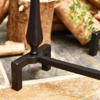 Detailed image of black classic firedog Detailed image of black classic firedog