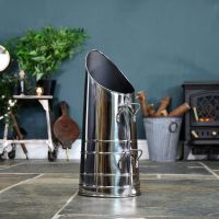 "Rosalie" Coal Hod - Polished Steel "Rosalie" Coal Hod - Polished Steel