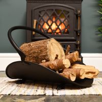 Buckley Log holder with movable handle Buckley Log holder with movable handle