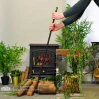 "Nuri" Bright Chrome Fire Blow Pipe to Scale