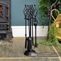 Black "Kingfisher" Companion Set in Situ