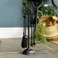 "Kingfisher" Companion Set with Swirl Design Handles