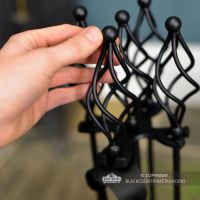 Handles of the Fireside Tools to Scale