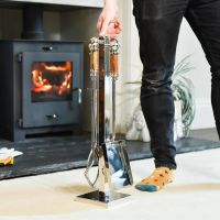 Ashcombe Stainless Steel and Hardwood Handles Companion Set Ashcombe Stainless Steel and Hardwood Handles Companion Set