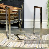 Stainless Steel "Kresling Hall" Log Holder Stainless Steel "Kresling Hall" Log Holder