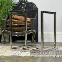 Square Stainless Steel Log Holder Square Stainless Steel Log Holder