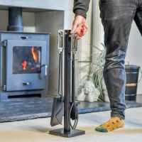 Manhattan Black & Nickel Companion Set in Situ