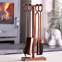 Midleton Hammered Antique Copper Companion Set Midleton Hammered Antique Copper Companion Set