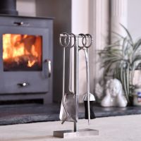 Brushed Steel Midleton Companion Set in Situ
