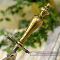 Close-up of the Traditional Handle on the Brush