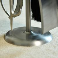 Close up of Matte Pewter Circular Base