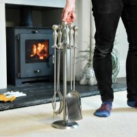 Matte Pewter Companion Set with Male for Scale 