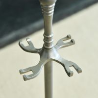 Close up of Brushed Pewter Tool Stand 