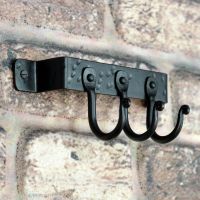 "Blacksmith Style" 3 Hook Wall Mounted Tool Rack