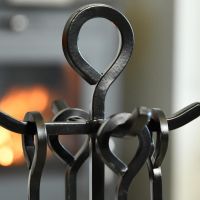 Close up of Iron Ring Handle Companion Set  Close up of Iron Ring Handle Companion Set