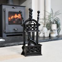 Black Victorian Style Companion Set - 41cm Black Victorian Style Companion Set - 41cm