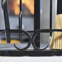 Close up of scroll detailing on Blacksmith Twist Companion Set 