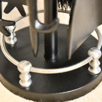 Circular base with Brushed Chrome Trim 