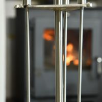 Close up of "Art Deco" Stainless Steel Tool Handles 