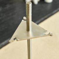 Close up of Stainless Steel Companion Set Stand Holder 