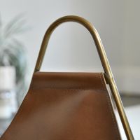 Close up of Bronze Steel and Leather 