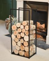 Tall Open Sided Log Holder in Situ Next to the Fireplace