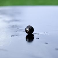 Close up of small ball finial handle 