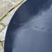 Close up of circular lid 