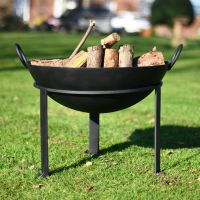 Kadai Fire bowl with wrought iron stand Kadai Fire bowl with wrought iron stand