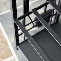 Close-up of the Log Rack on the Store and Tool Holder