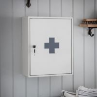 White Wall Mounted First Aid Cabinet