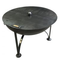 90cm Fire Pit Cover with Central Carry Knob