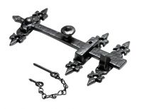 Fleur-De-Lys Blacksmith Style Thumb Latch Set