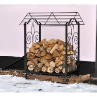 Fleur-de-lys Design Log Store in Situ Outdoors