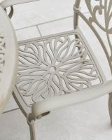 Floral Pattern on Garden Seat Floral Pattern on Garden Seat