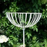 Round Flower Basket on Spike Round Flower Basket on Spike